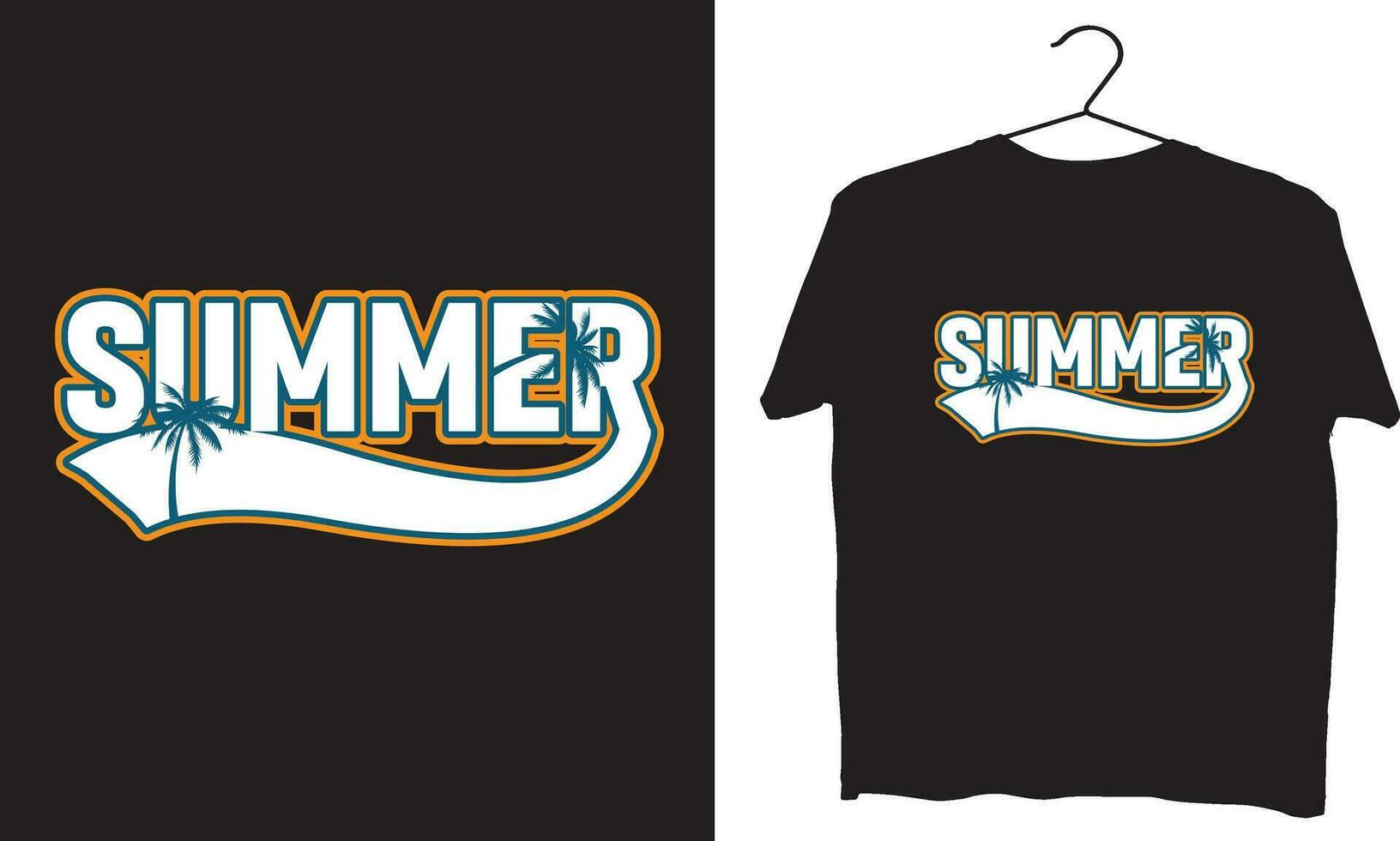 Summer t shirt design vector