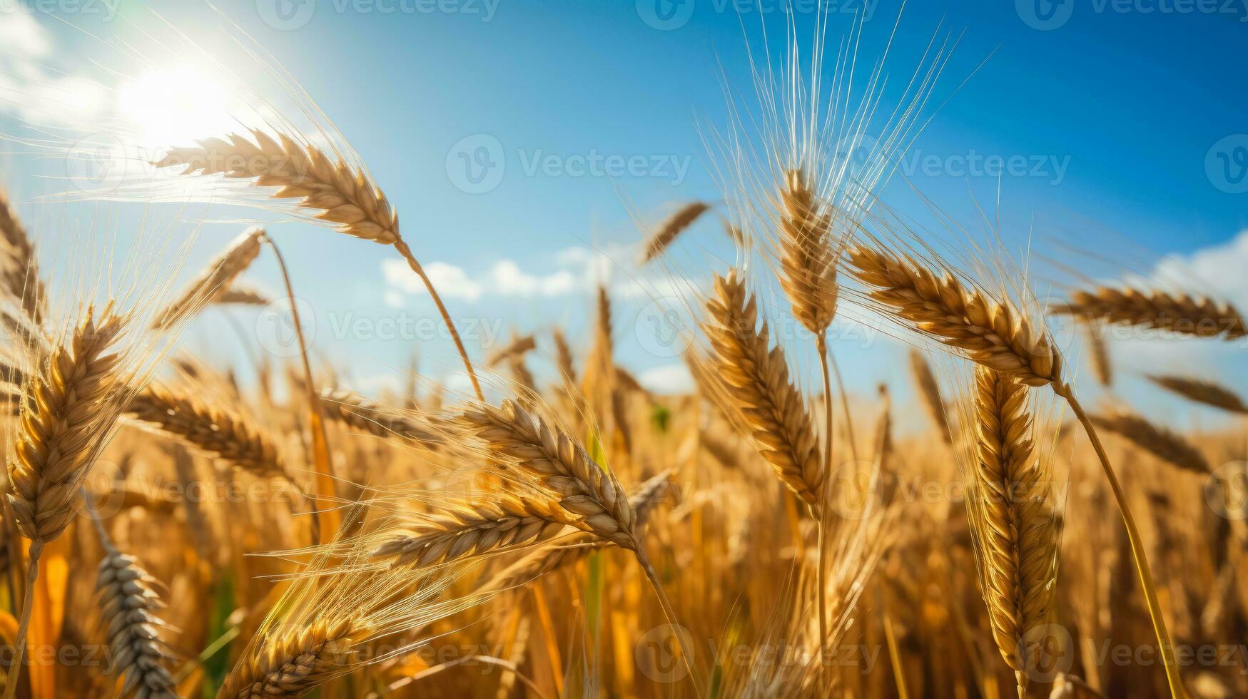 Barley field in the sunshine ingredient for traditional Oktoberfest beer photo