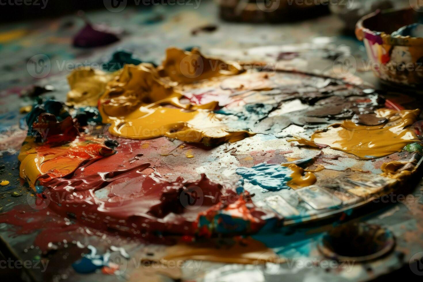 Artist palette. Generate Ai photo