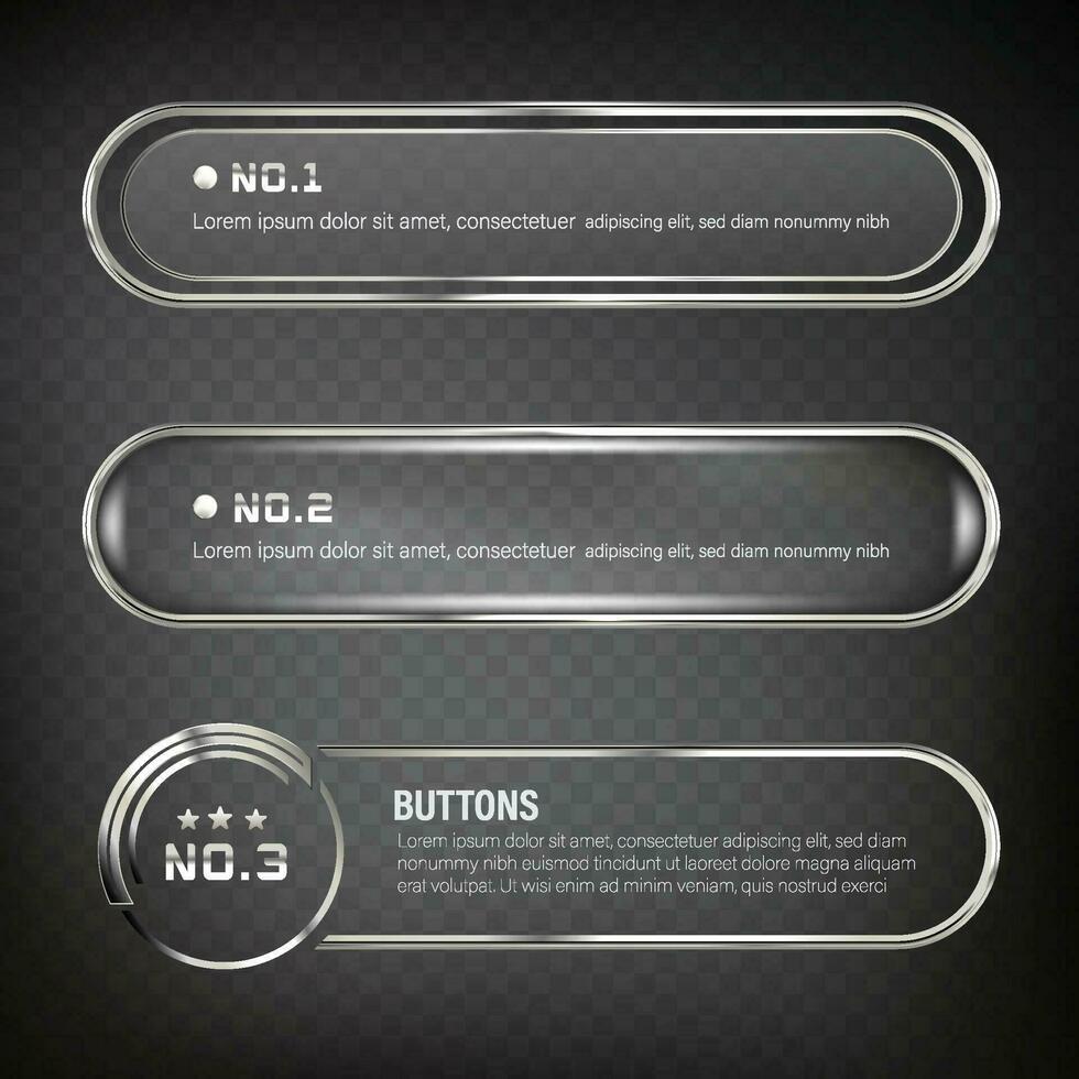 Button web price table pack on background color black 29 vector