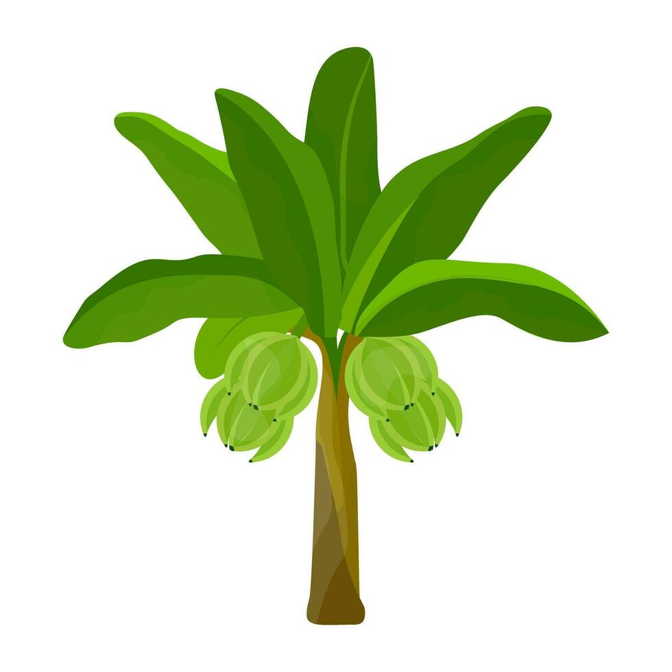 Flat tree icon vector