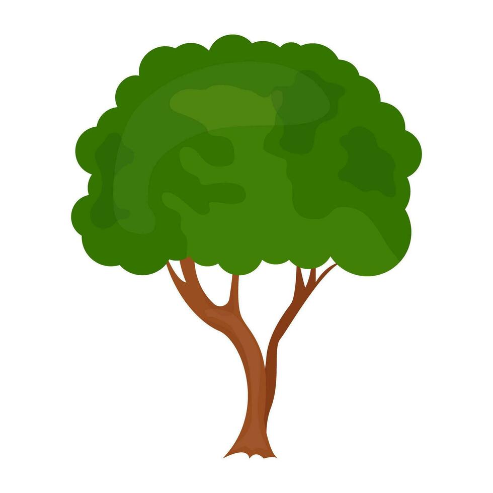 Flat tree icon vector