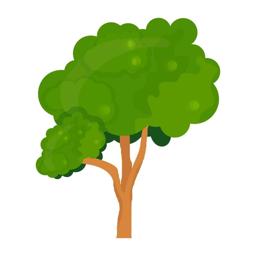 Flat tree icon vector