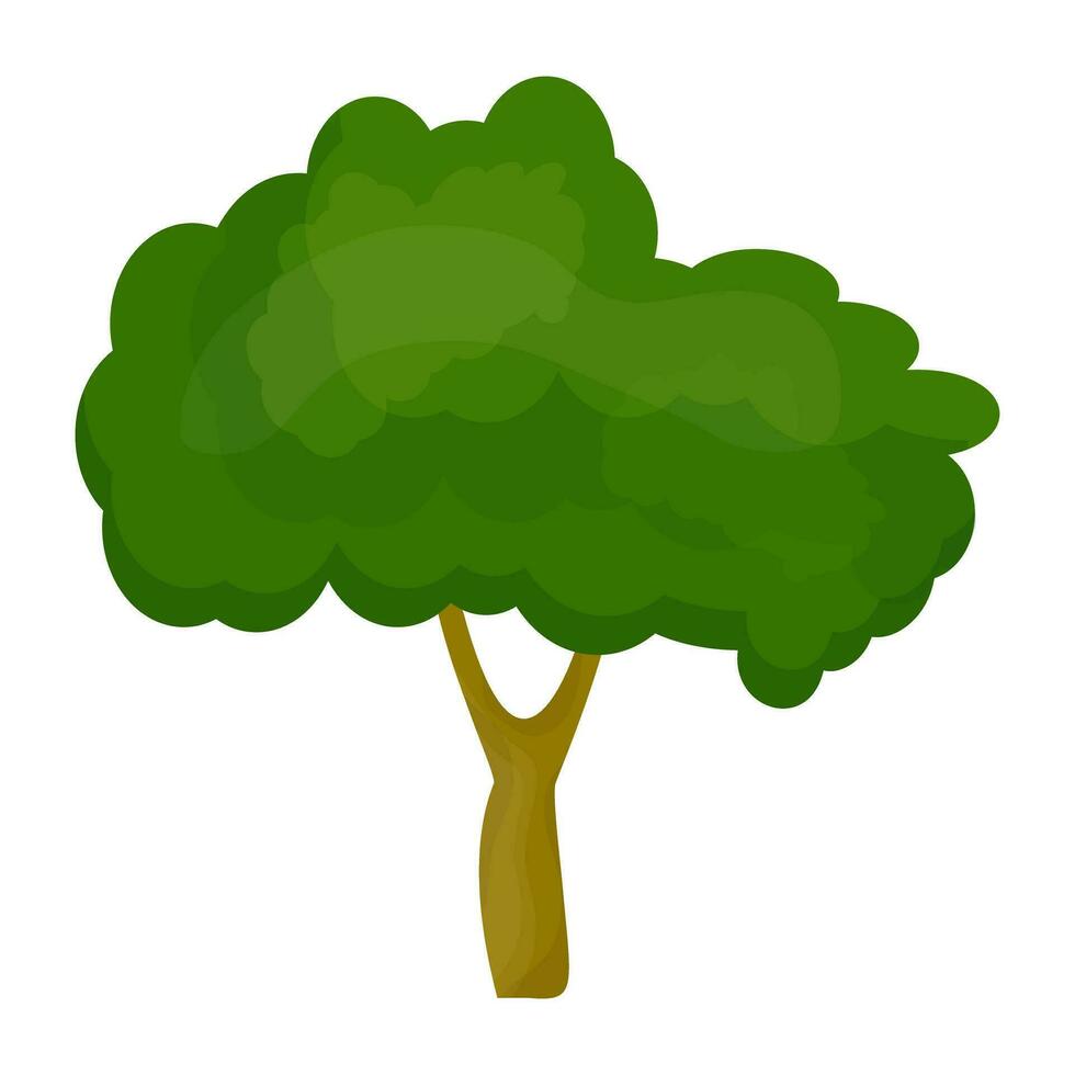 Flat tree icon vector