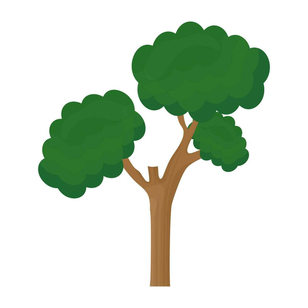 Flat tree icon vector