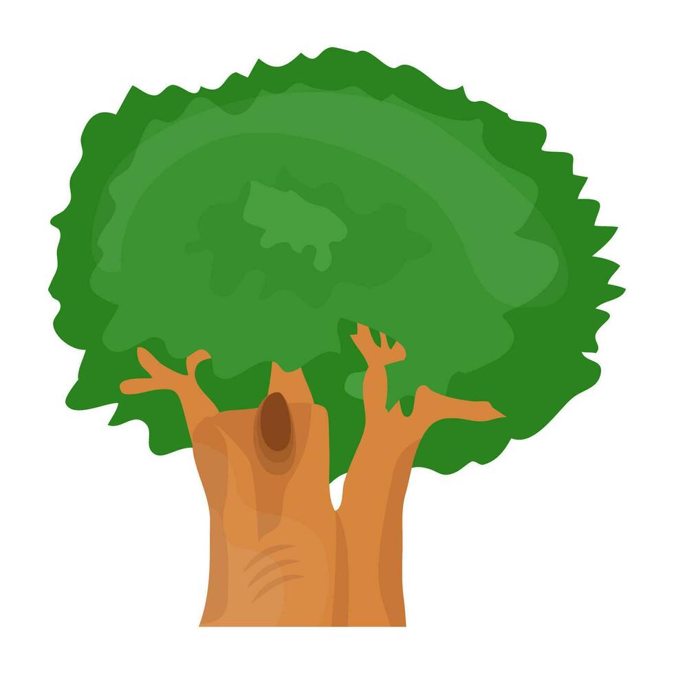 Flat tree icon vector