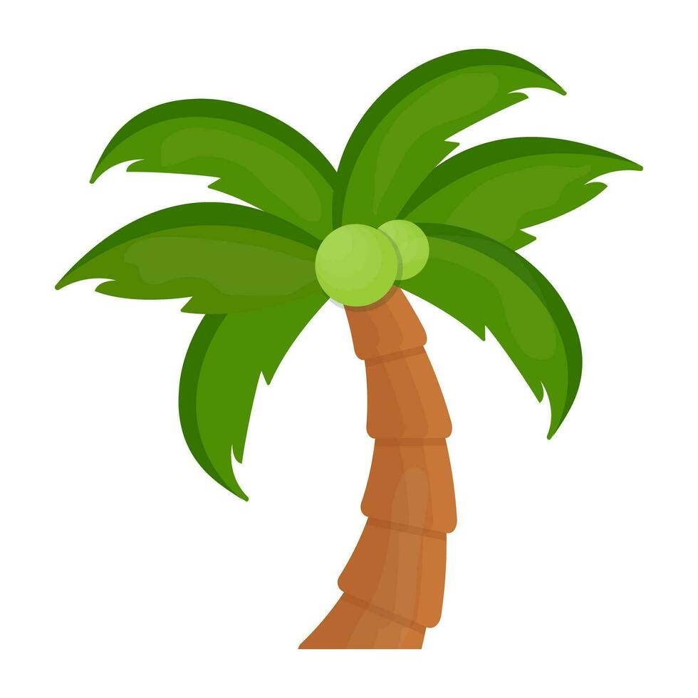 Flat tree icon vector