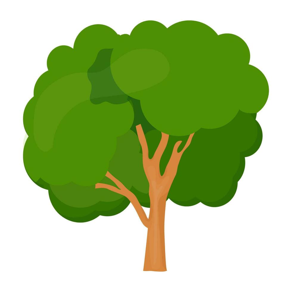Flat tree icon vector