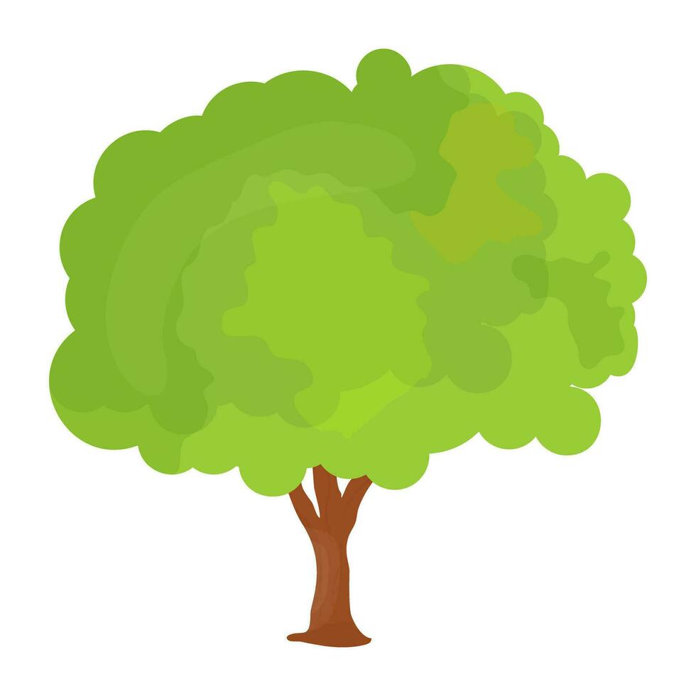 Flat tree icon vector