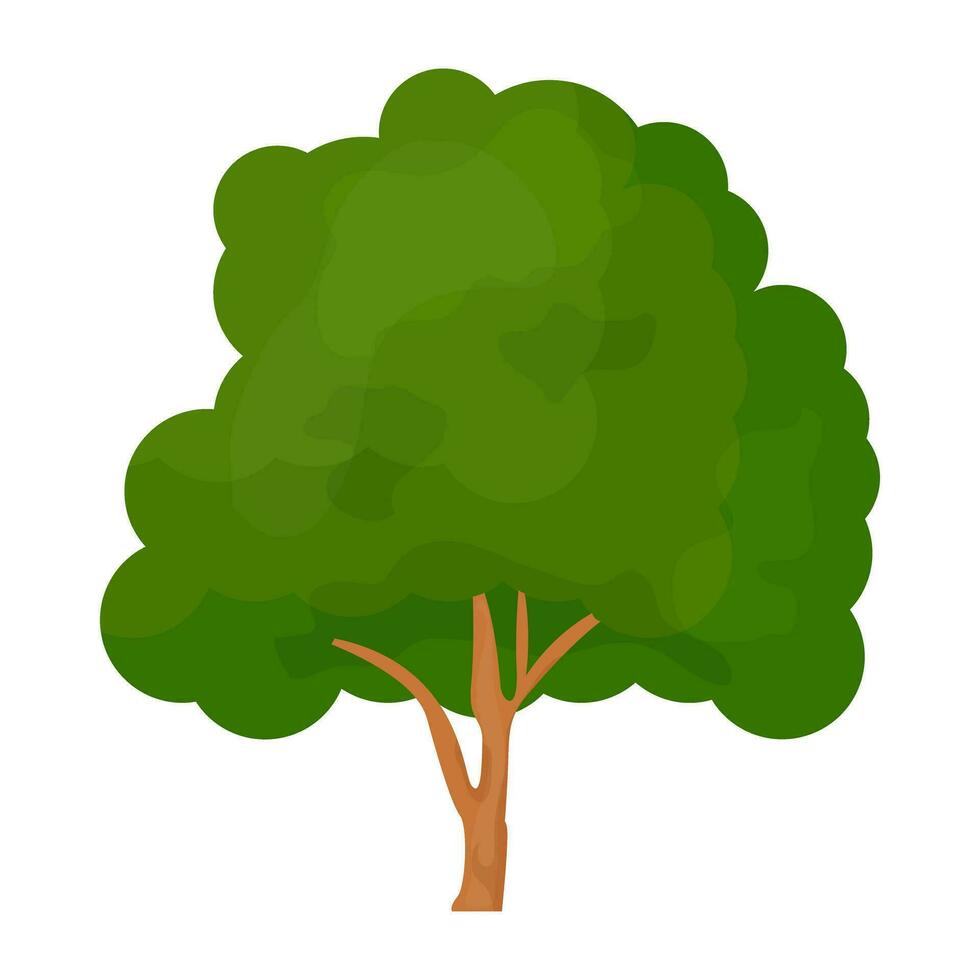 Flat tree icon vector