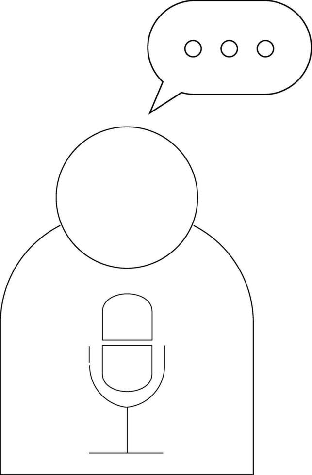 outline icons related conversation, chat, talking, speaking. Linear icon Editable stroke. Vector illustration