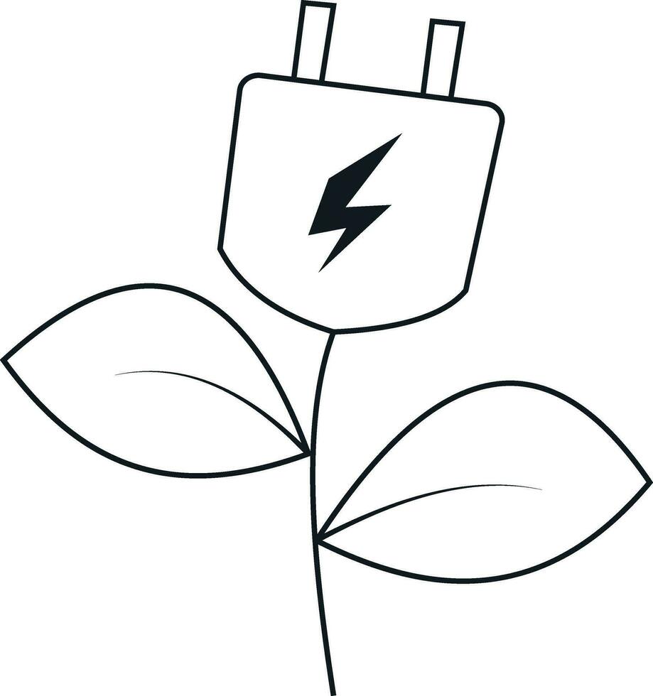 line icons related to energy, electrical energy, electricity. Outline icon collection. Vector illustration. Editable stroke