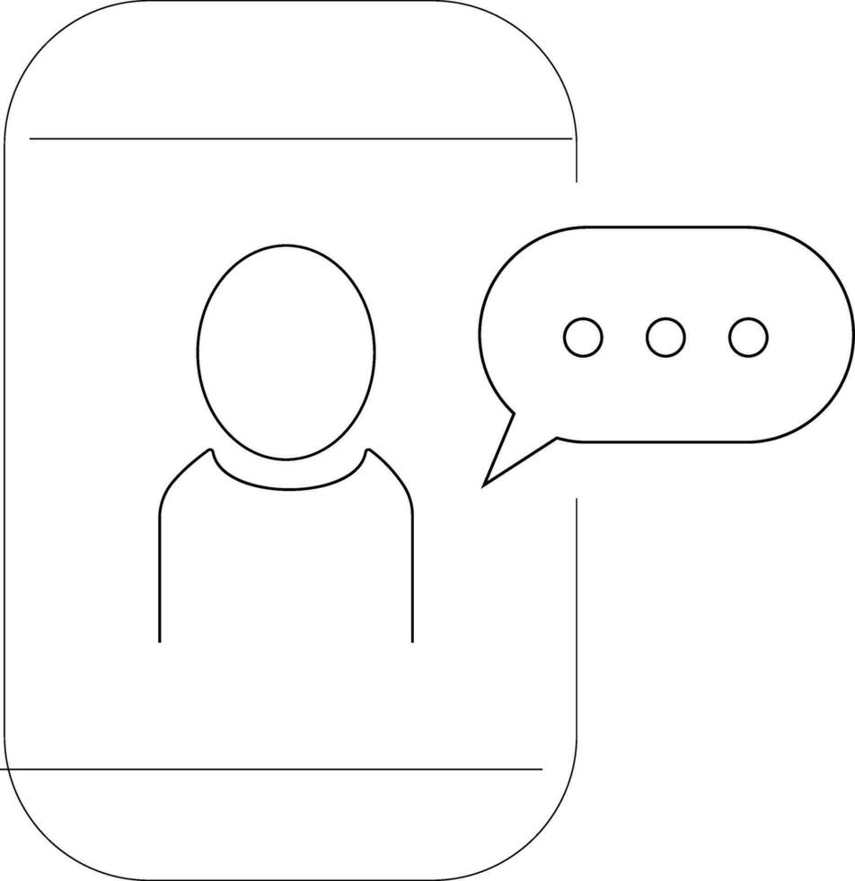 outline icons related conversation, chat, talking, speaking. Linear icon Editable stroke. Vector illustration