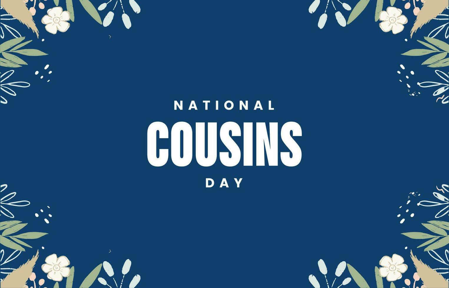 National Cousins day Holiday concept. Template for background, banner, card, poster, tshirt