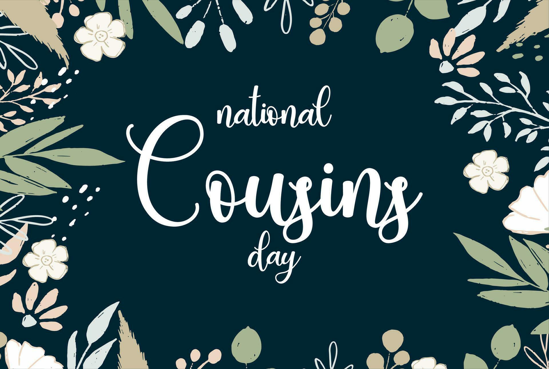 National Cousins day Holiday concept. Template for background, banner