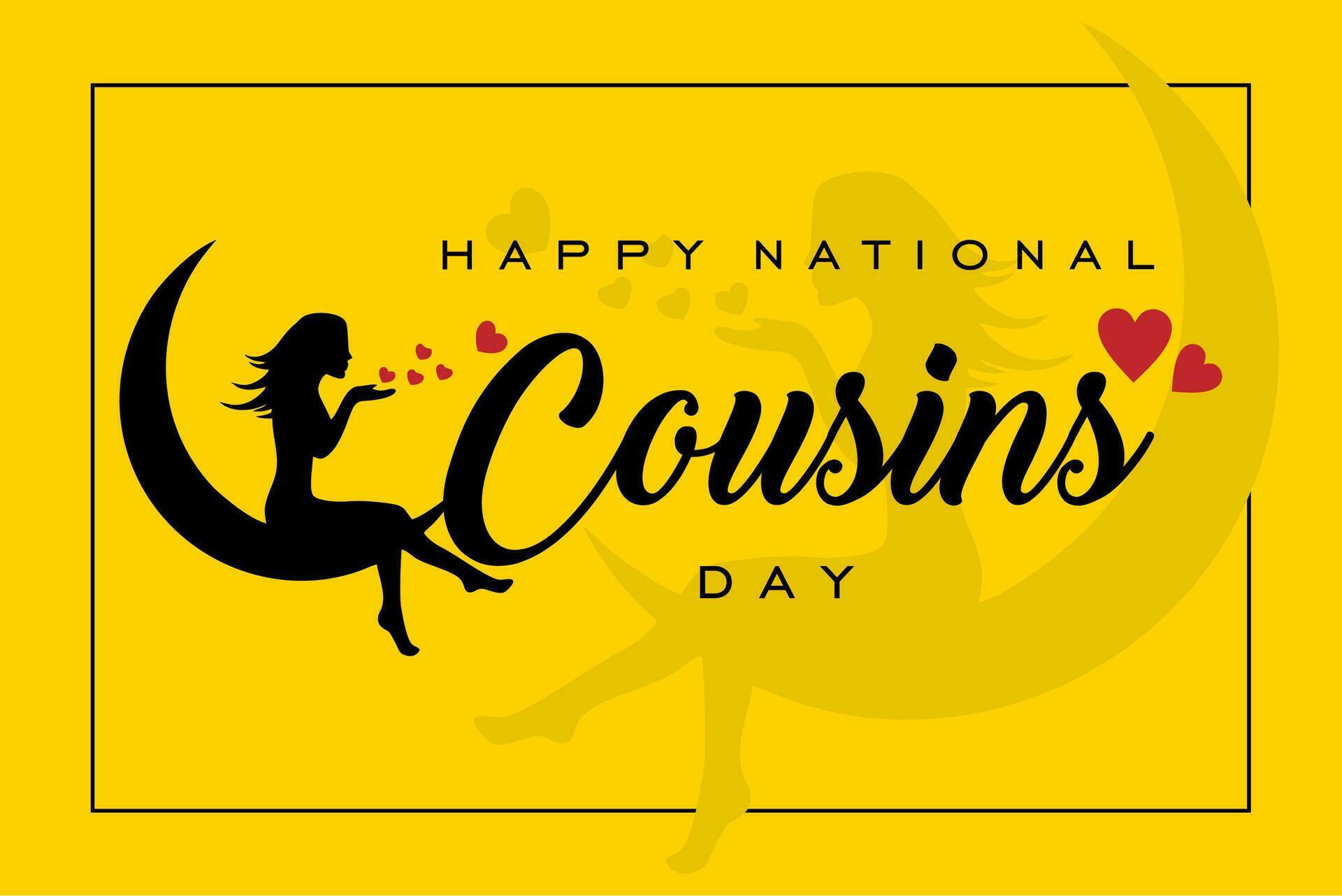 National Cousins day Holiday concept. Template for background, banner