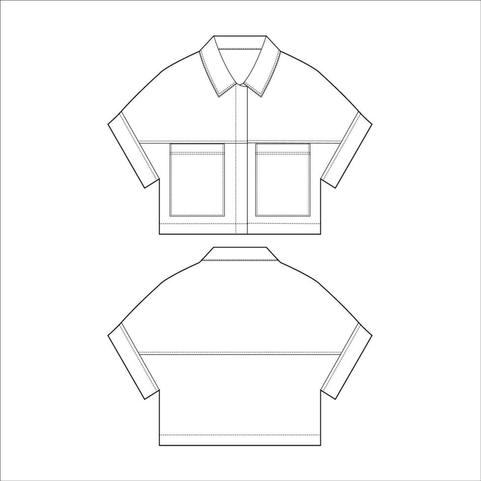 Premium Vector | Woman's shirt sketch. women's blouse, shirt, vector sketch  illustration