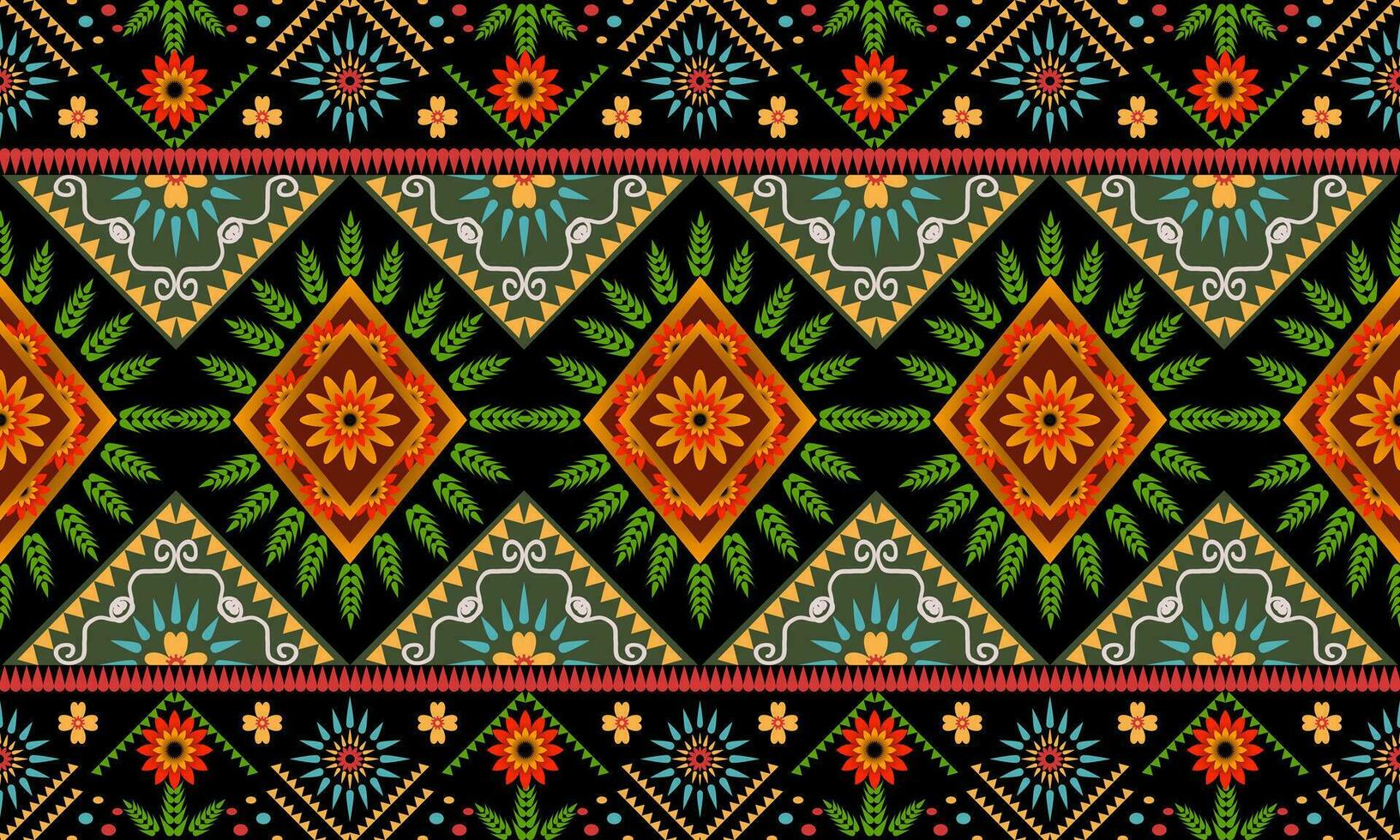 Gemetric ethnic oriental ikat pattern traditional Design for background,carpet,wallpaper,clothing,wrapping,batic,fabric,vector illustraion.Abstract ethnic geometric. vector