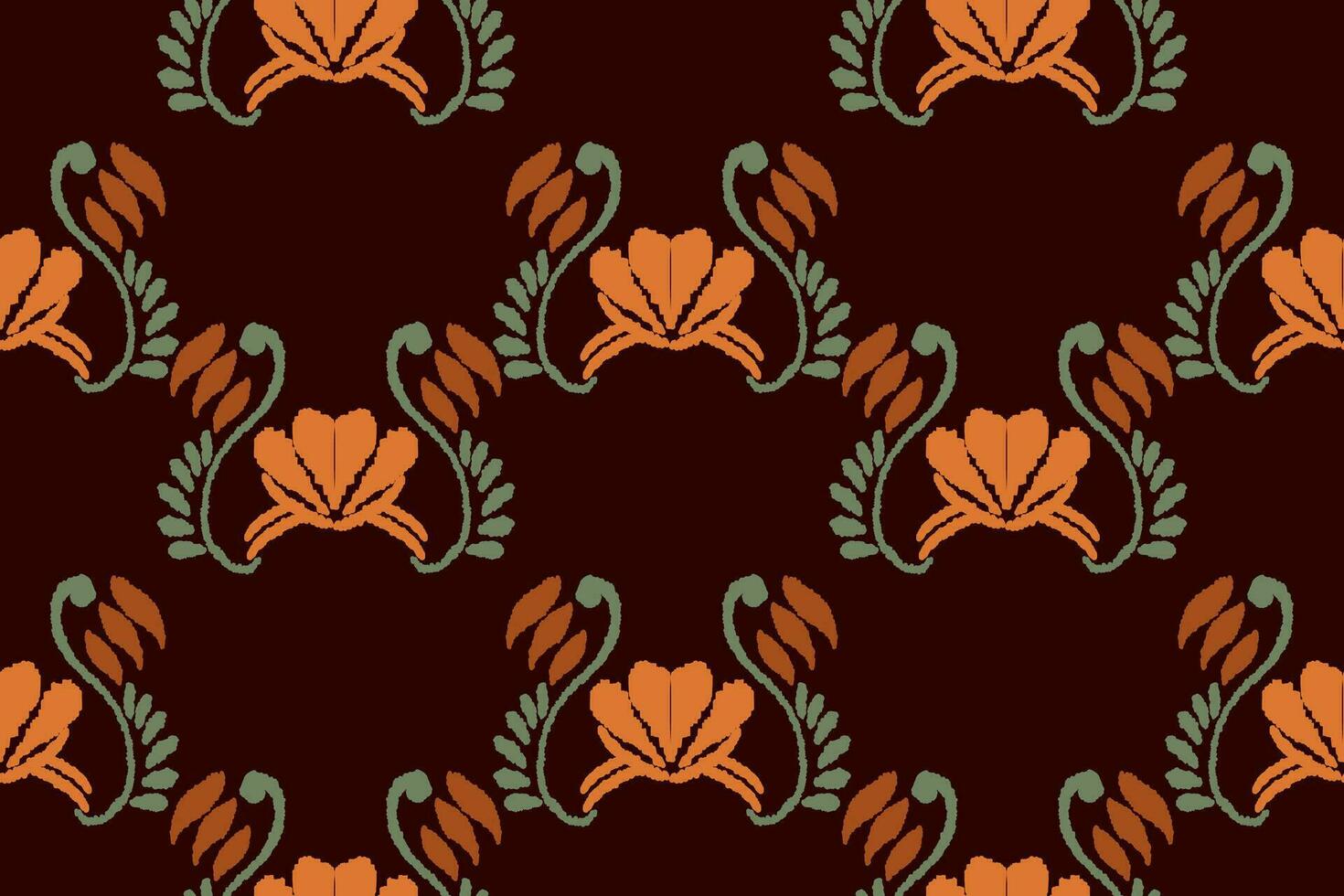 Abstract ethnic ikat background. Ethnic seamless pattern in tribal. Fabric Mexican style. Design for wallpaper, vector illustration, fabric, clothing, carpet, textile, batik, embroidery.