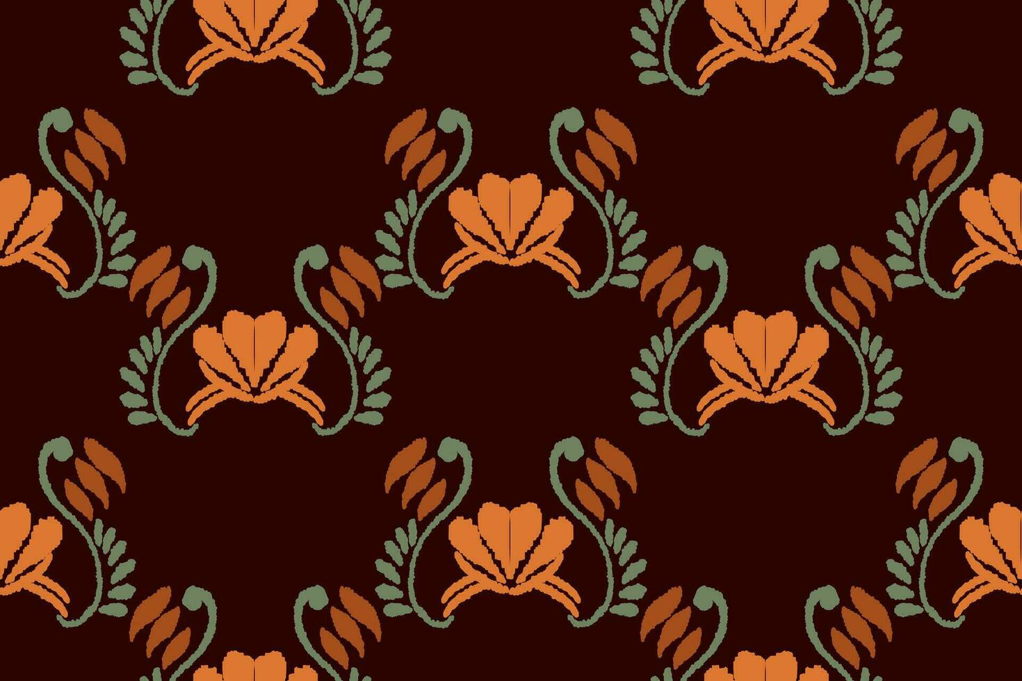 Abstract ethnic ikat background. Ethnic seamless pattern in tribal. Fabric Mexican style. Design for wallpaper, vector illustration, fabric, clothing, carpet, textile, batik, embroidery.