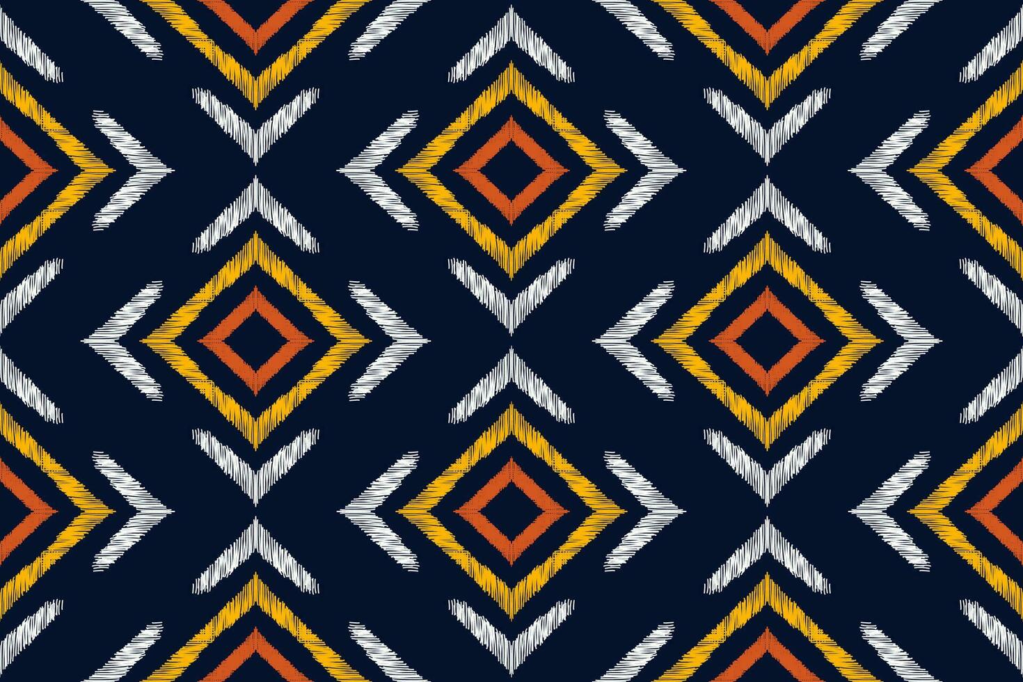 tradicional ikat, azteca resumen vector patrón, sin costura modelo en tribal, gente bordado y mexicano estilo.