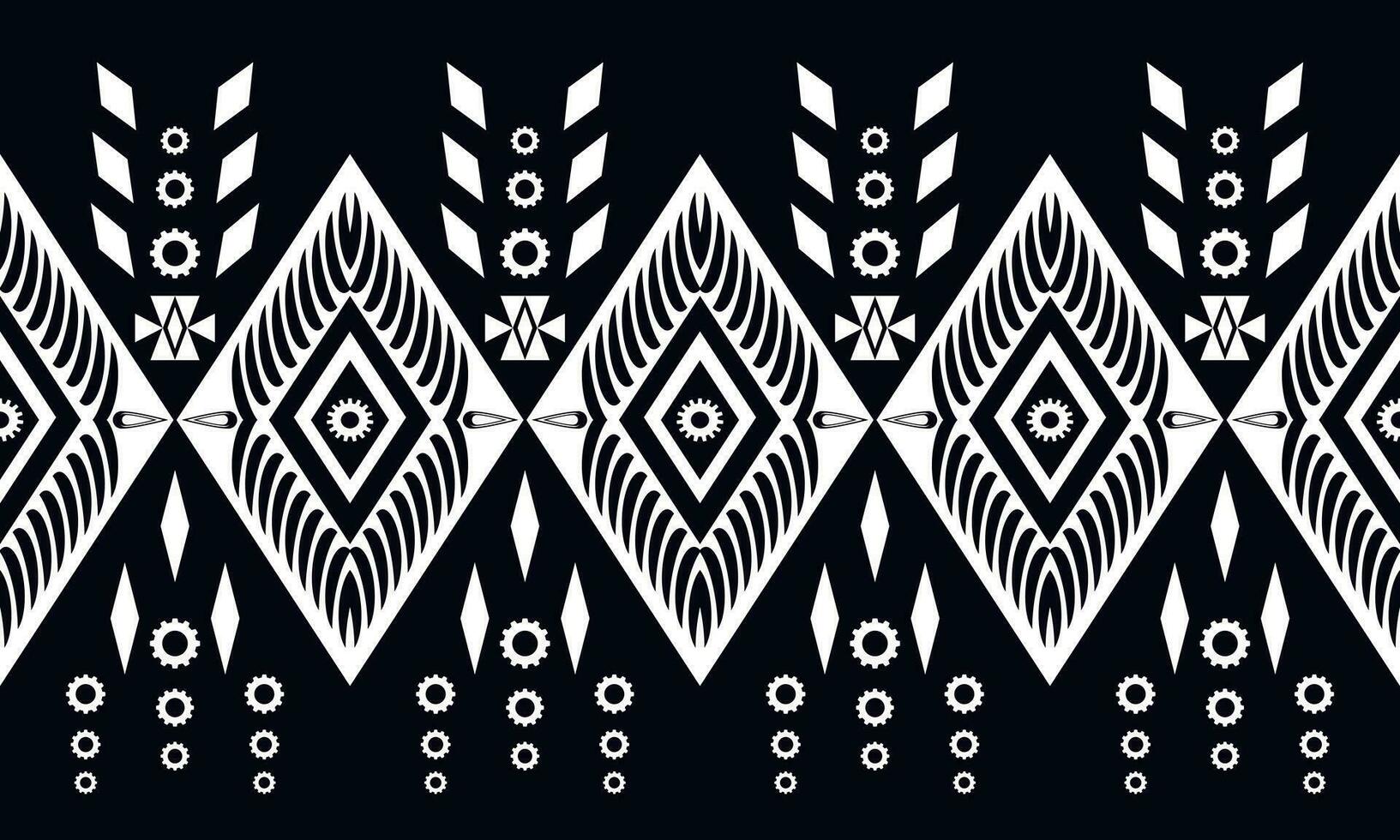 ethnic geometric pattern design for background or wallpaper ,illustration, fabric, clothing, carpet, textile, batik, embroidery. vector