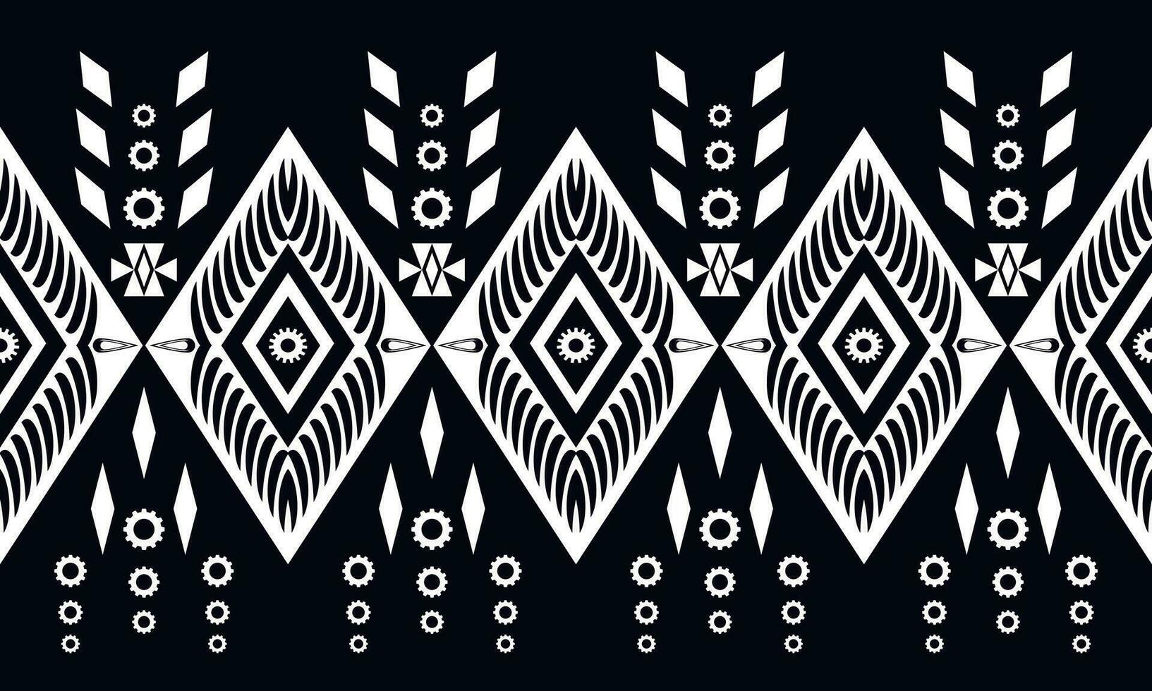 ethnic geometric pattern design for background or wallpaper ,illustration, fabric, clothing, carpet, textile, batik, embroidery. vector