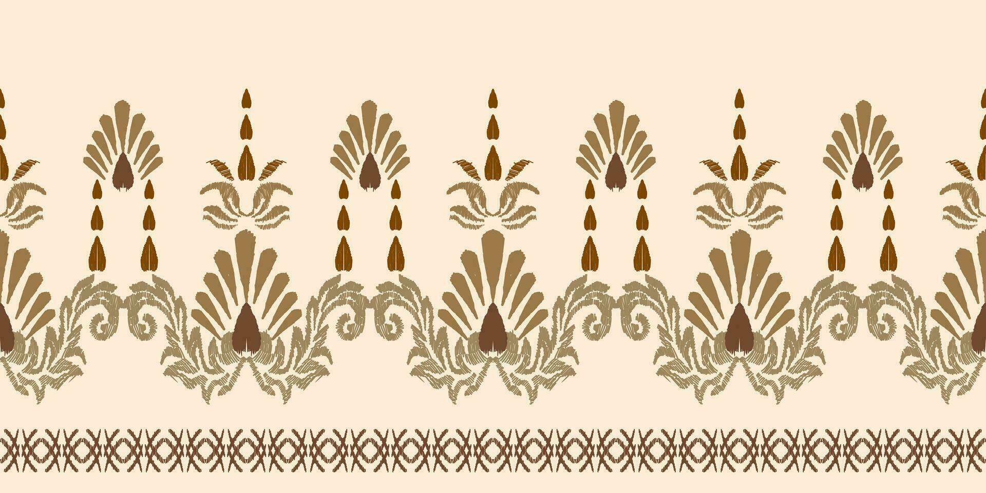 Abstract ethnic ikat background. Ethnic seamless pattern in tribal. Fabric Mexican style. Design for wallpaper, vector illustration, fabric, clothing, carpet, textile, batik, embroidery.