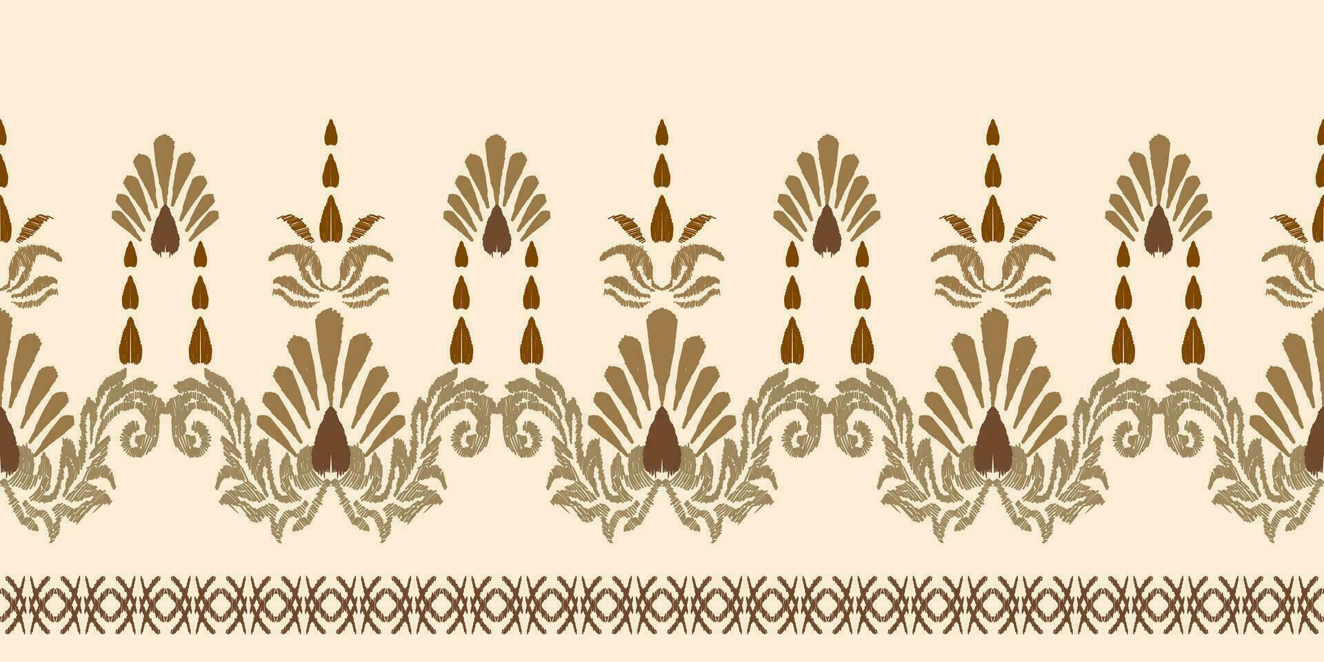 Abstract ethnic ikat background. Ethnic seamless pattern in tribal. Fabric Mexican style. Design for wallpaper, vector illustration, fabric, clothing, carpet, textile, batik, embroidery.