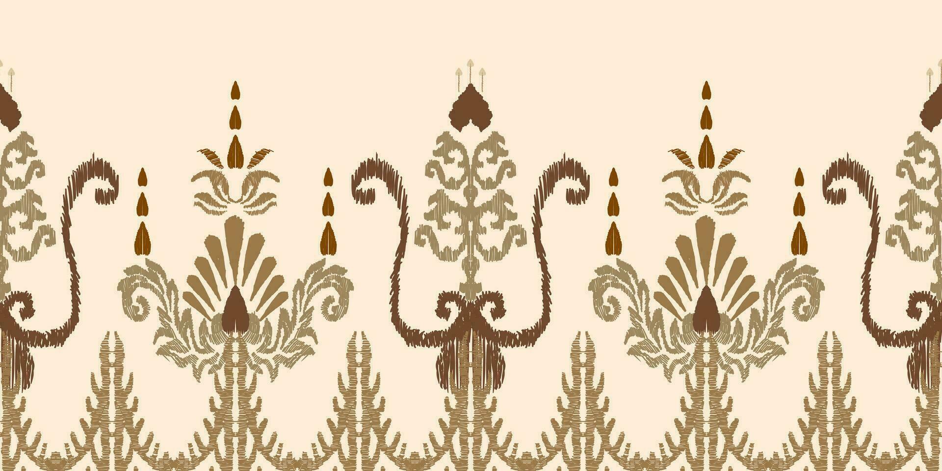 resumen étnico ikat antecedentes. étnico sin costura modelo en tribal. tela mexicano estilo. diseño para fondo de pantalla, vector ilustración, tela, ropa, alfombra, textil, batik, bordado.