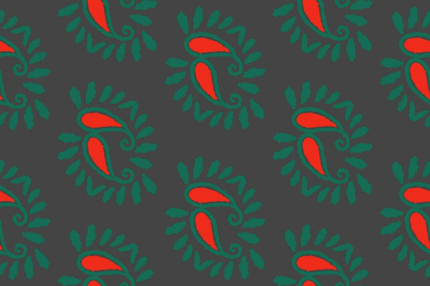 Seamless pattern of Ikat, traditional seamless pattern, black background, Aztec style, embroidery, abstract, vector, design illustration for texture, fabric, print. vector