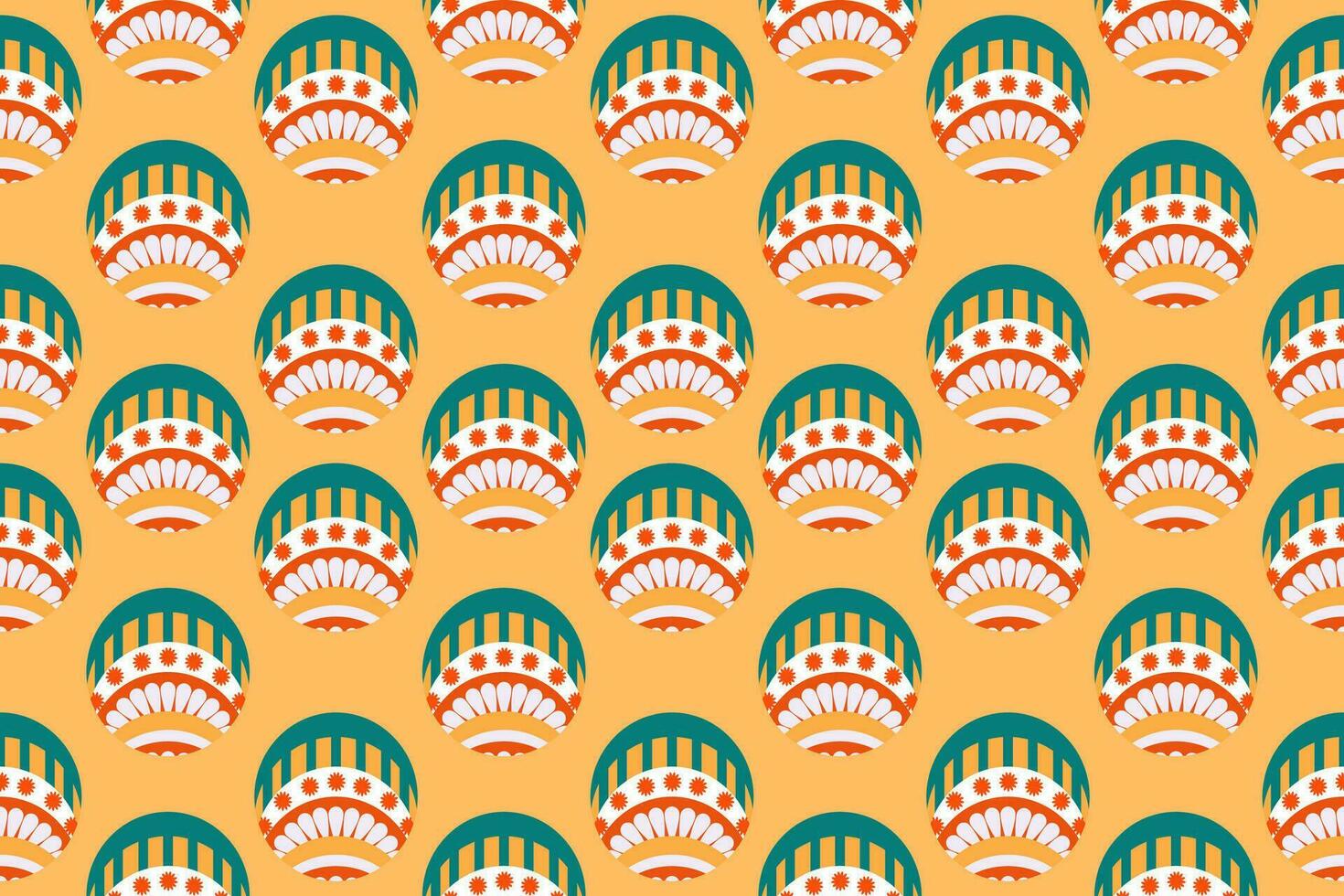 Vector seamless pattern design for fabrics, rugs, ornaments, textiles, decorations, wallpaper