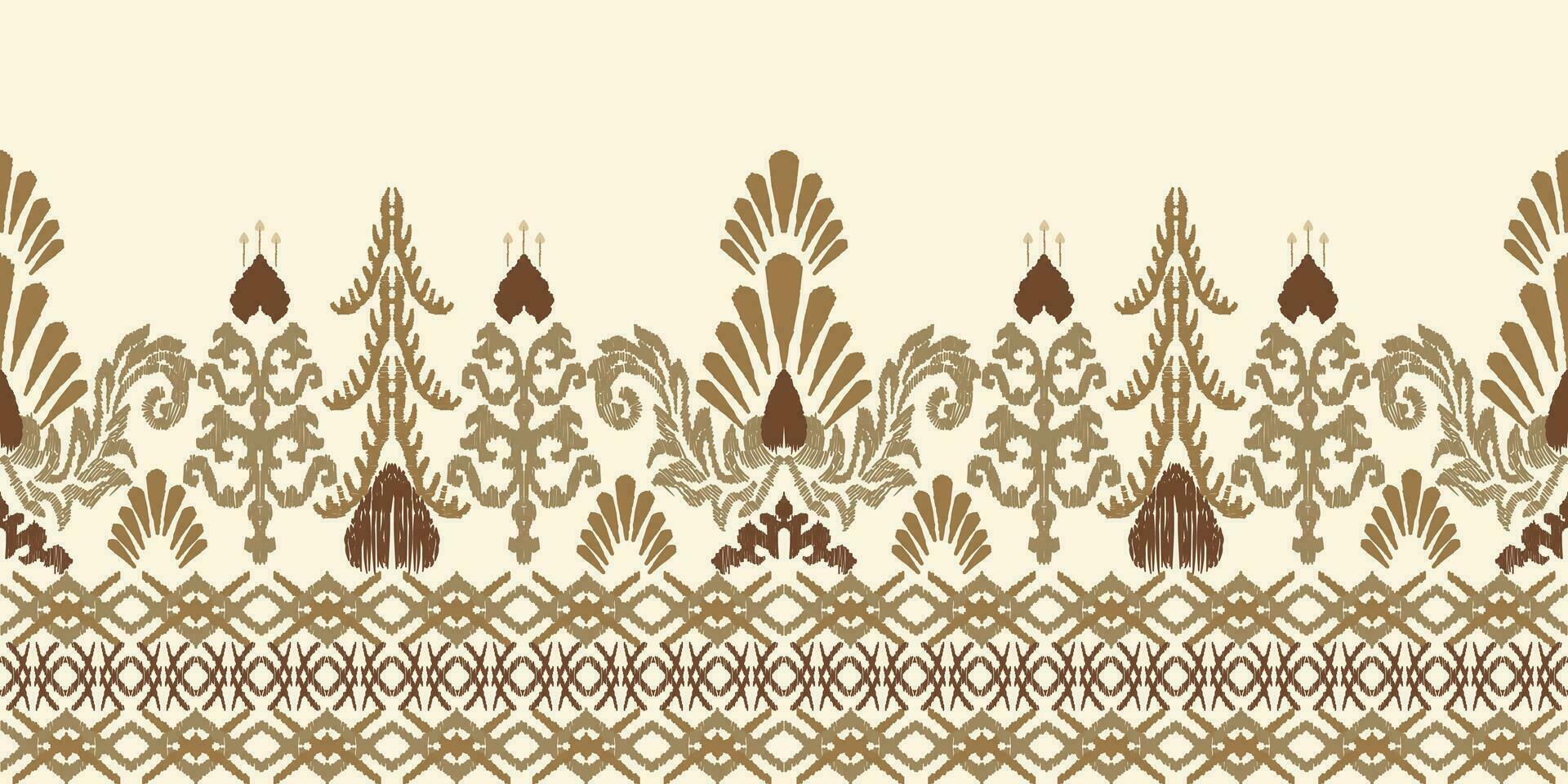 resumen étnico ikat antecedentes. étnico sin costura modelo en tribal. tela mexicano estilo. diseño para fondo de pantalla, vector ilustración, tela, ropa, alfombra, textil, batik, bordado.