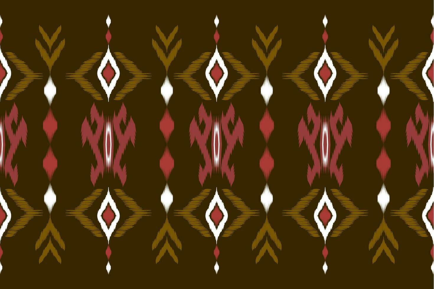 ikat Ethnic pattern design for background,carpet,wallpaper,clothing,wrapping,Batik,fabric,Vector illustration.embroidery style. vector