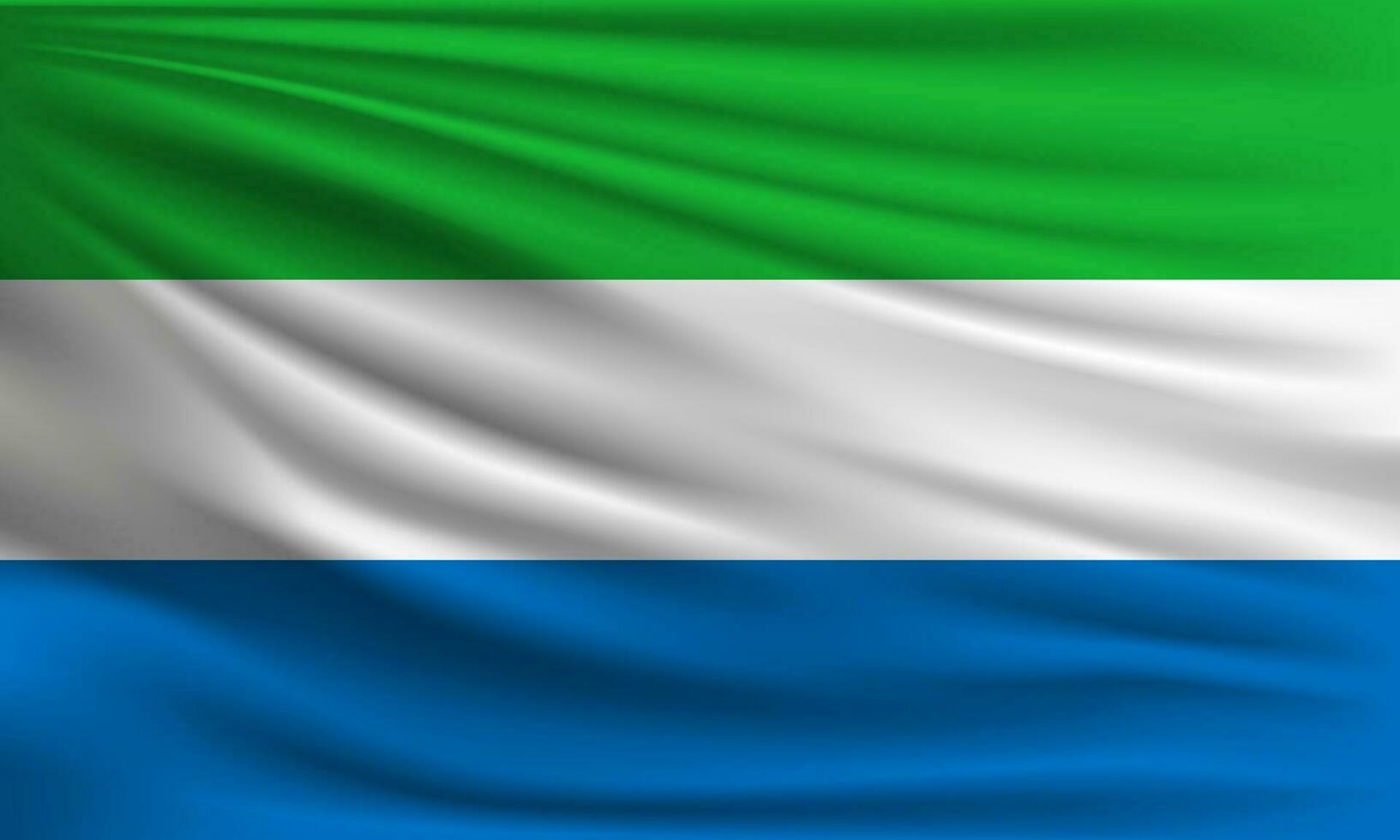 Vector flag of Sierra Leone