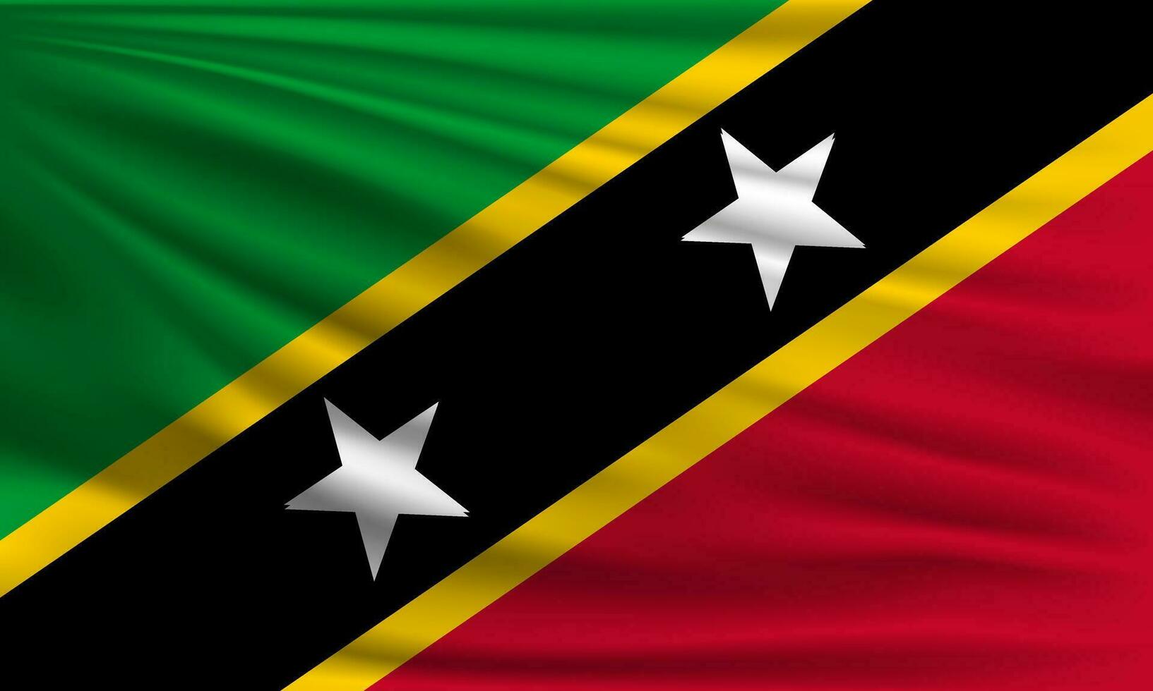 Vector flag of Saint Kitts and Nevis