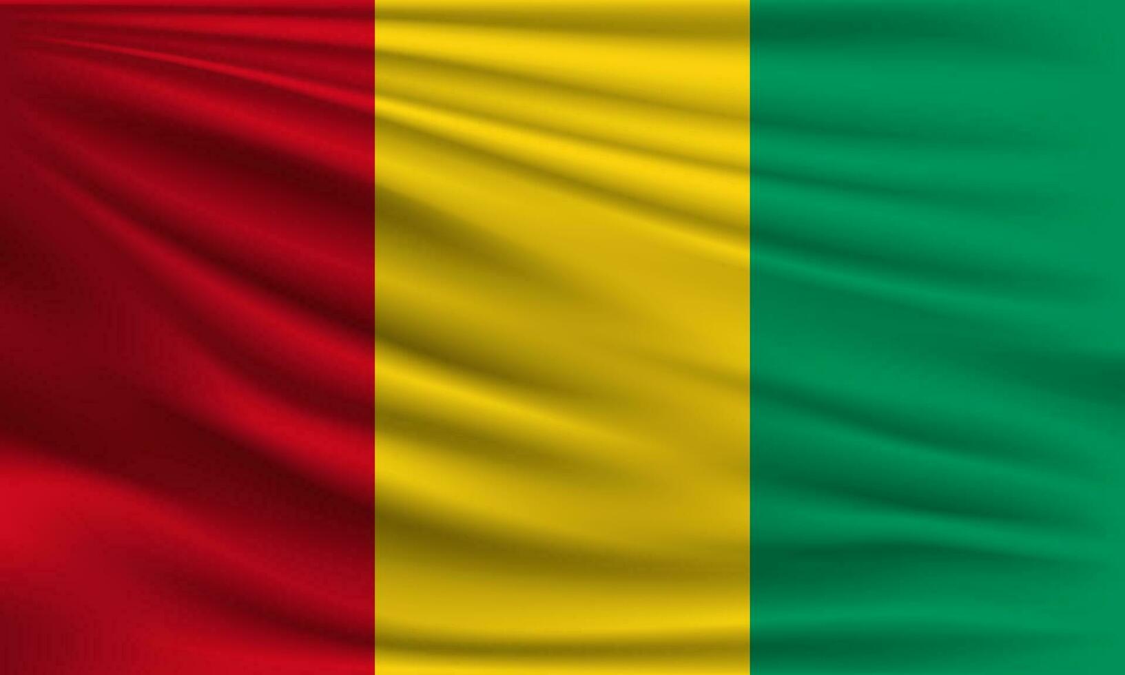 Vector flag of Guinea