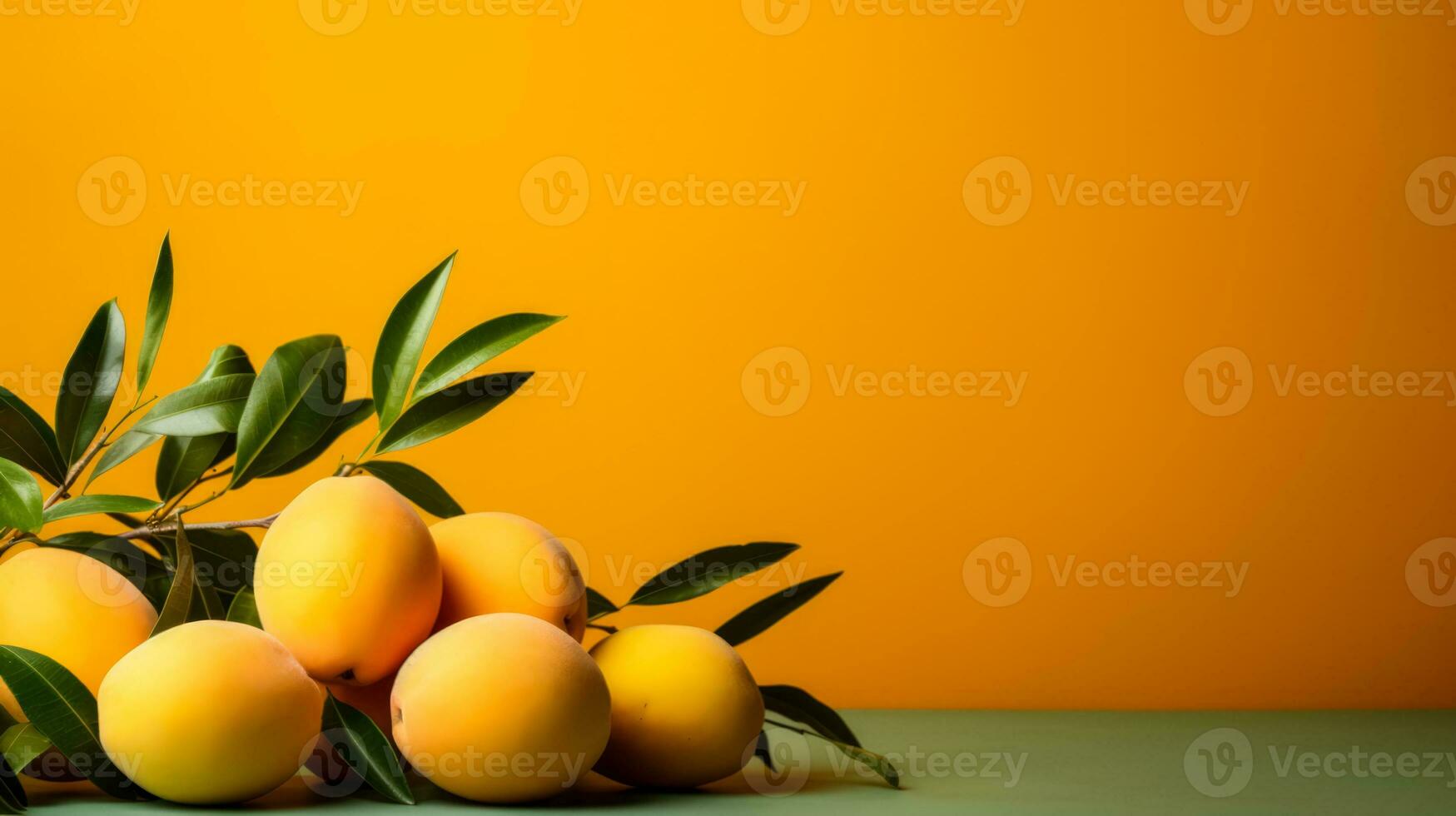 urreal minimalism background with mangos photo