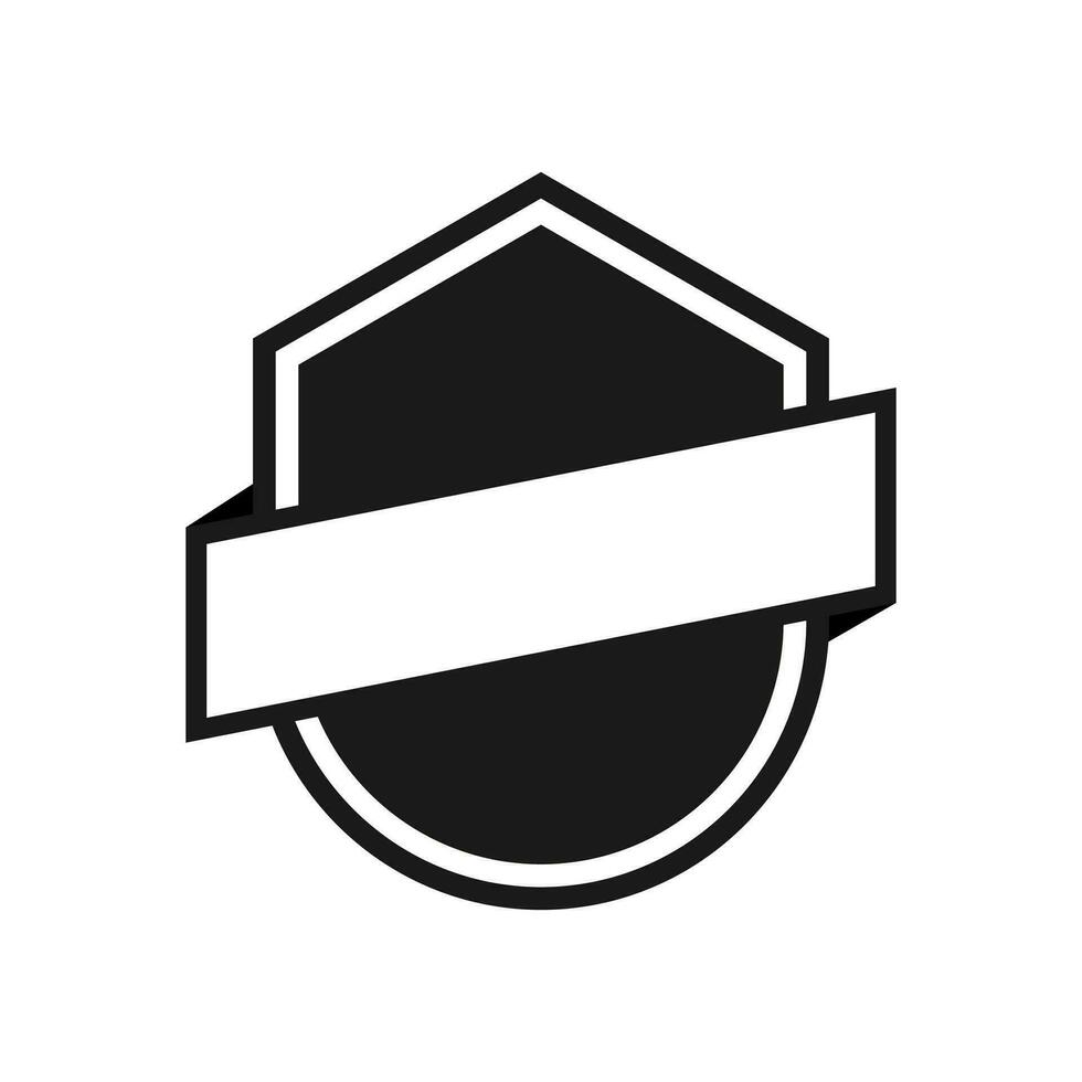 a black and white logo for a shield vector