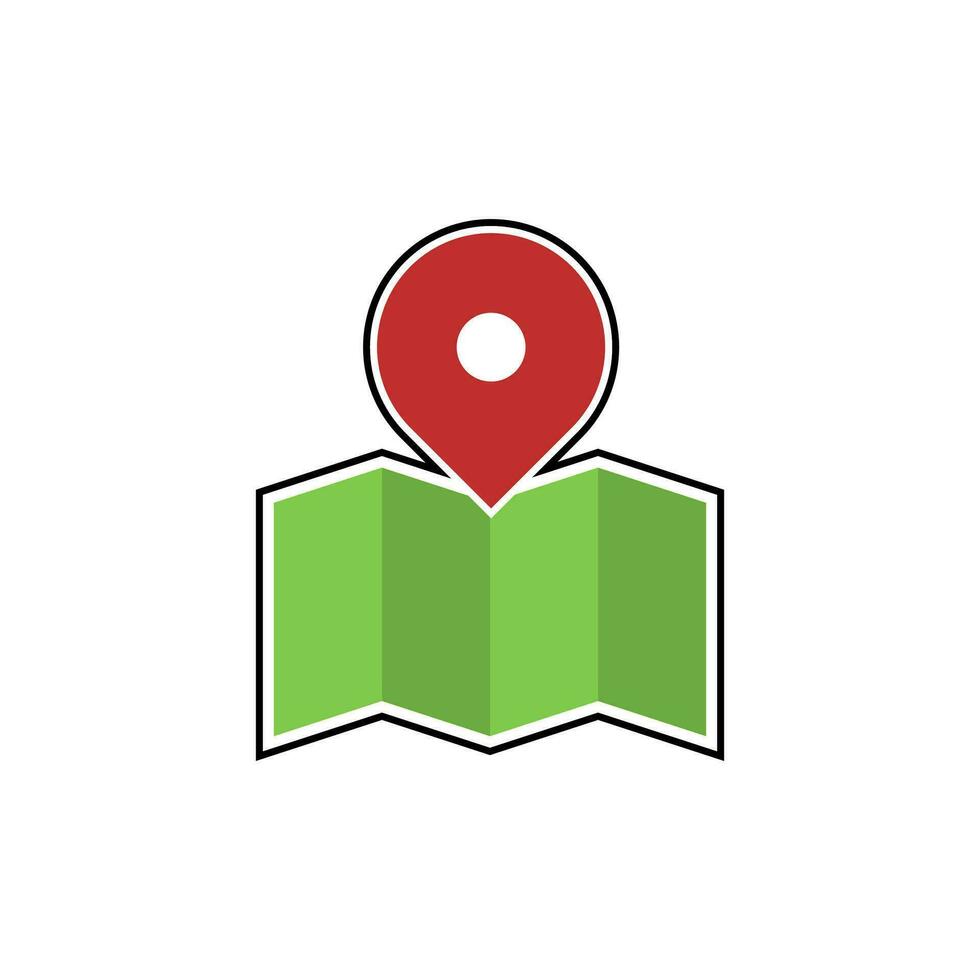 map location icon vector illustration