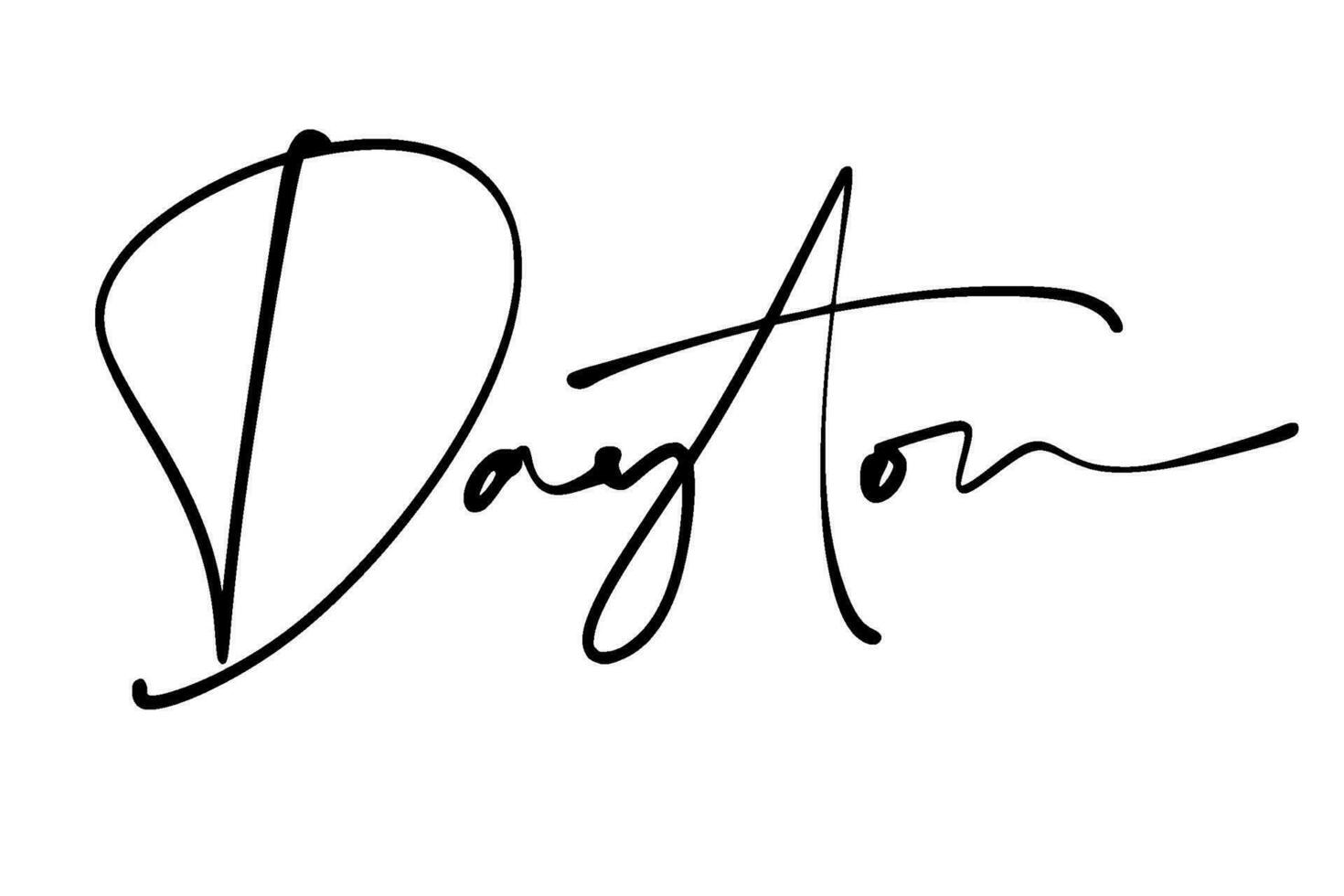 signature series D design illustration vector