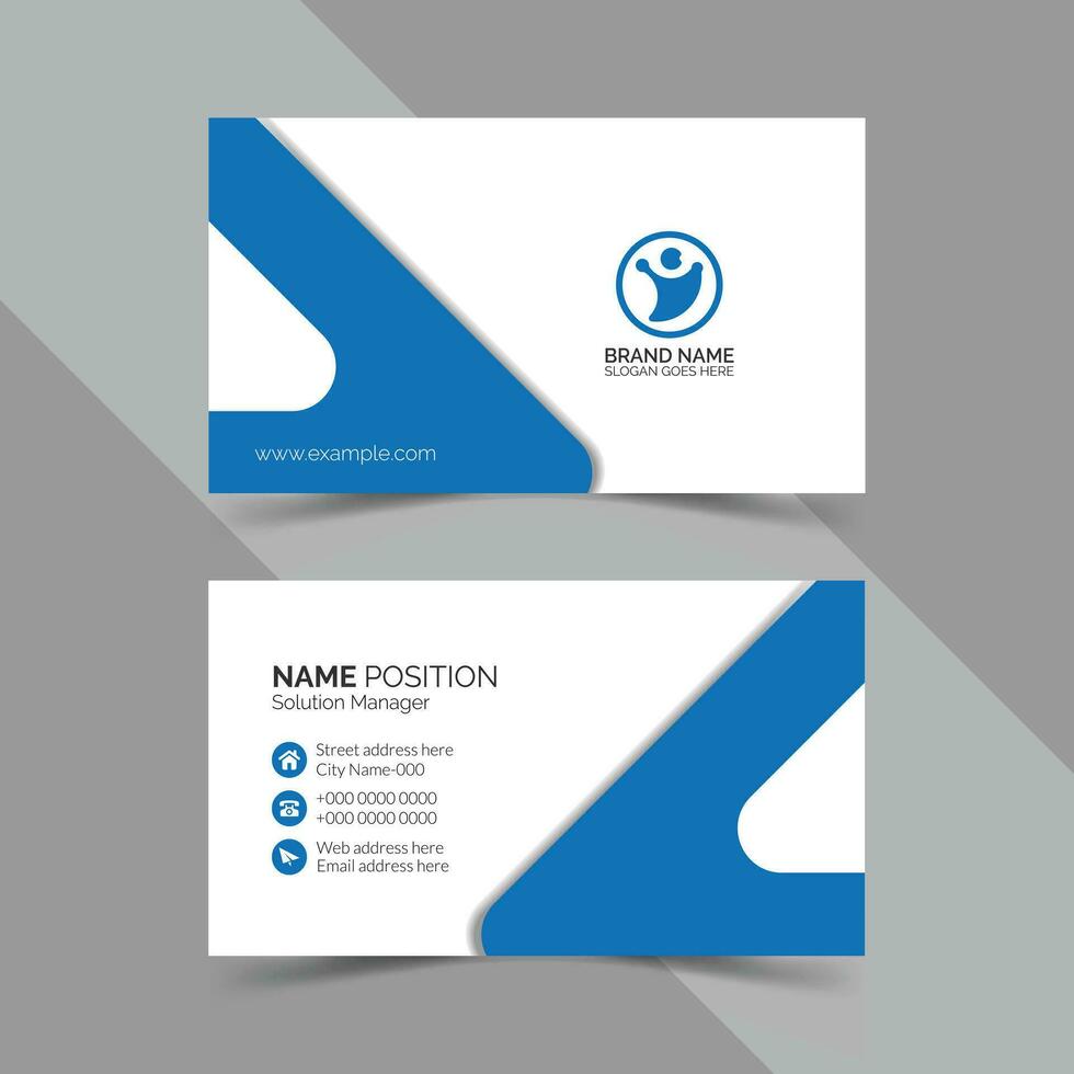 Free vector business card template design