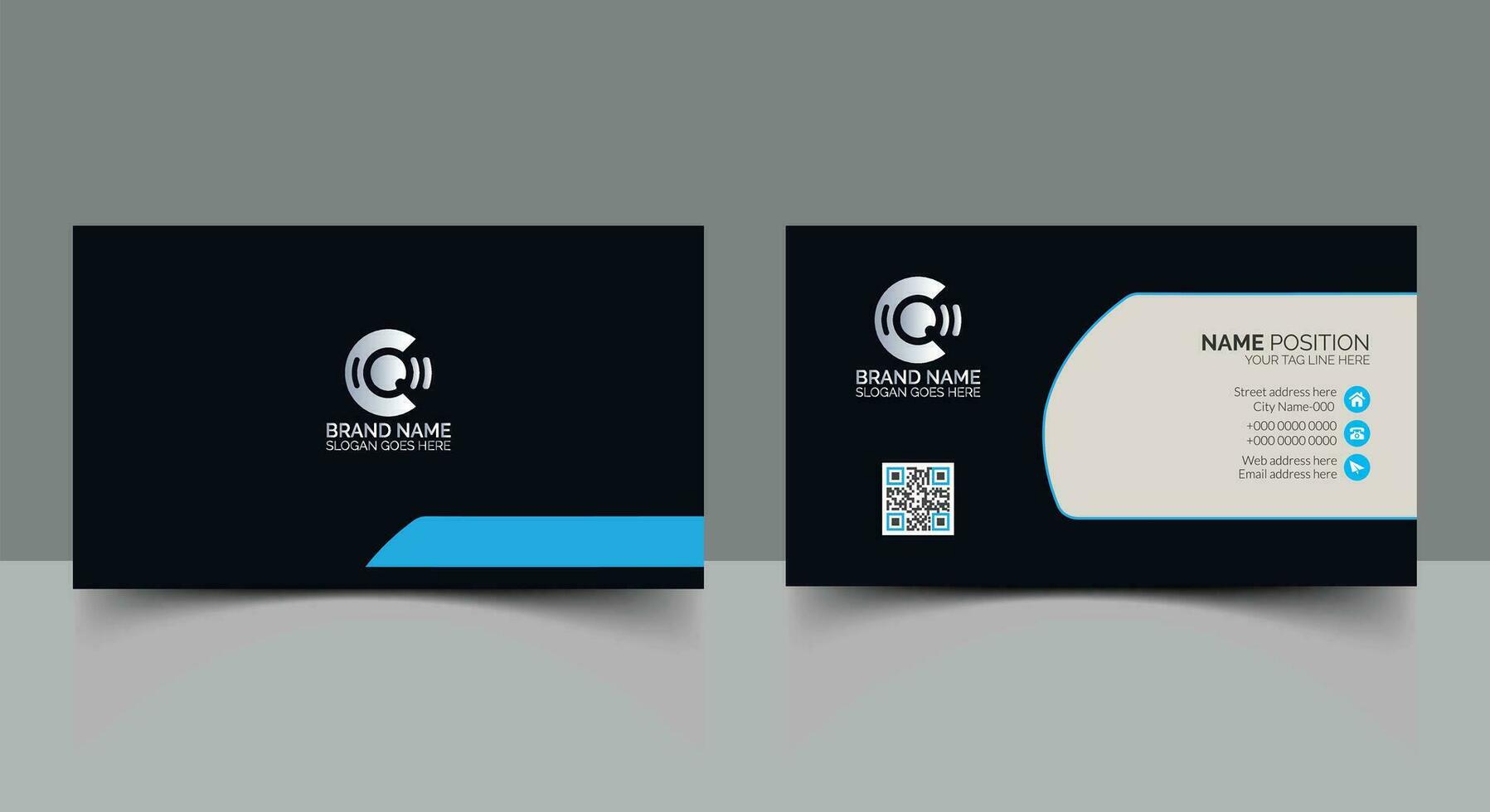 Free vector business card template layout
