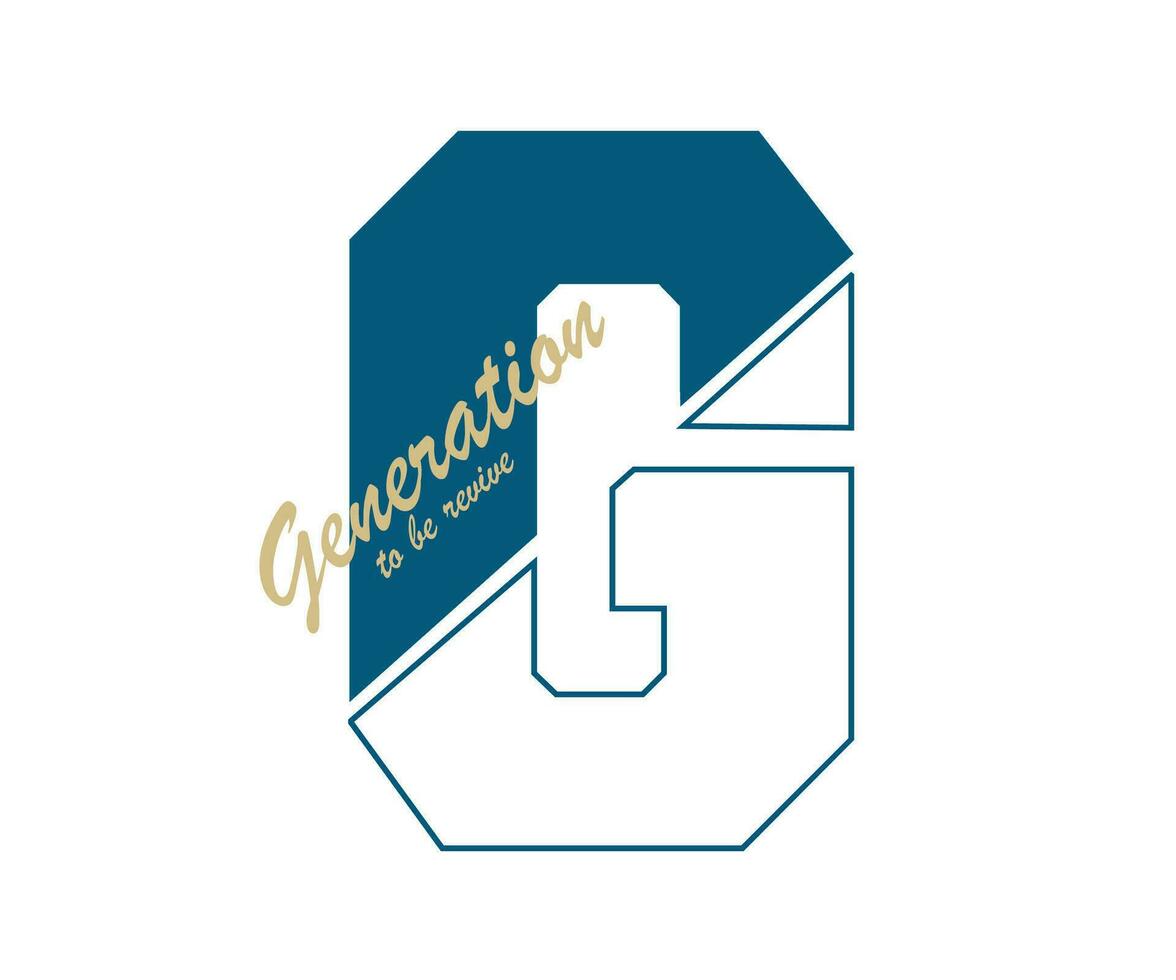 Generation to be revive slogan for Print on t shirt banner flyer and other vector