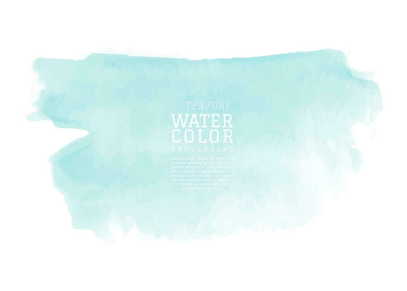 Abstract isolated mint watercolor splash vector