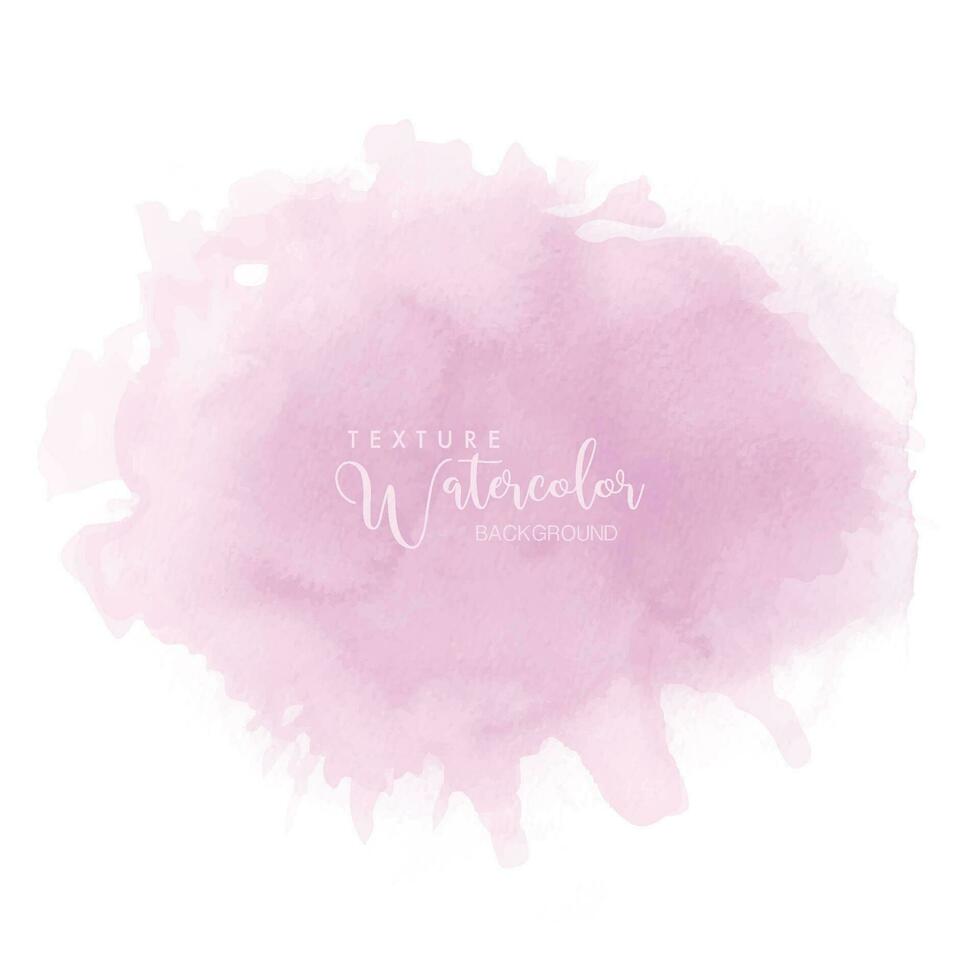 Abstract isolated soft pink watercolor vector