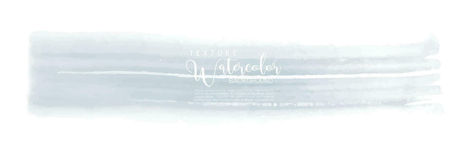 Soft gray watercolor label background vector