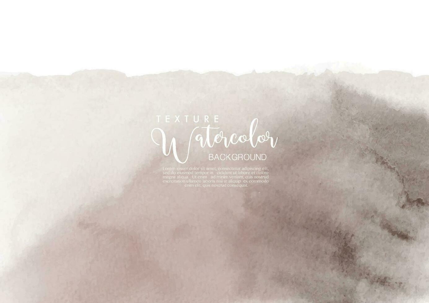 Chocolate stain of watercolor texture background vector