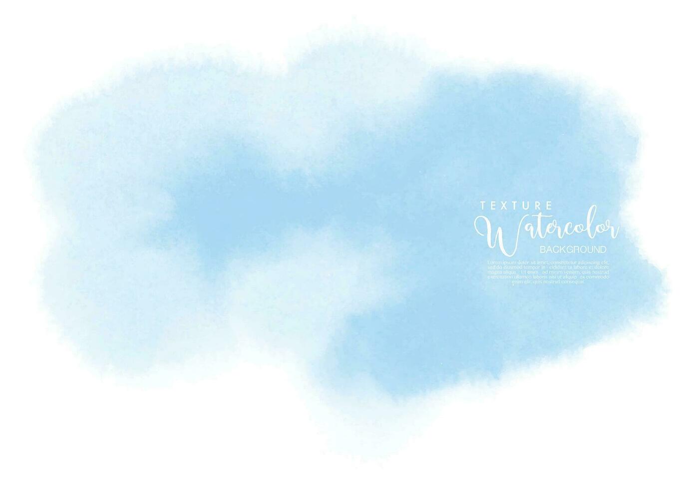 Blue watercolor texture background vector