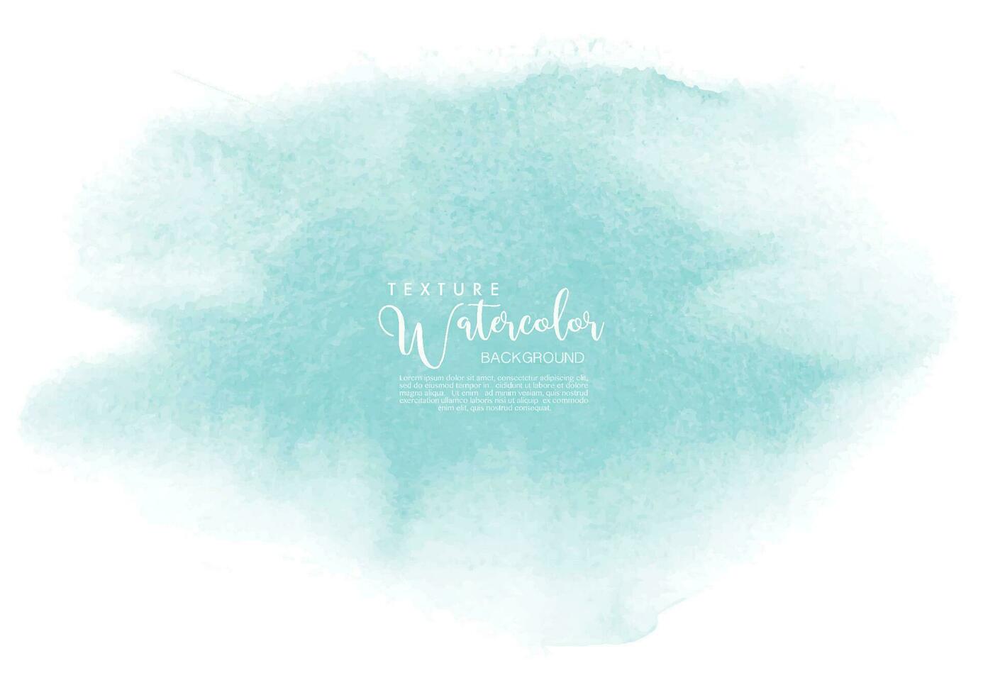 Mint watercolor texture background vector